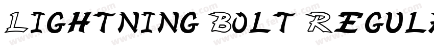 Lightning Bolt Regular字体转换
